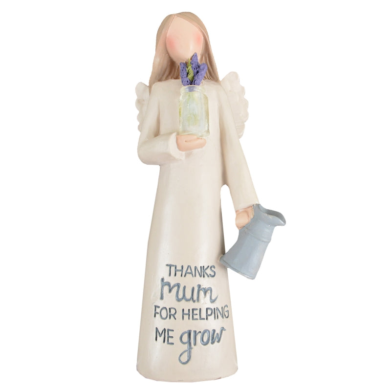 Angel Figurine Thanks Mum For Helping Me Grow Guardian Angel