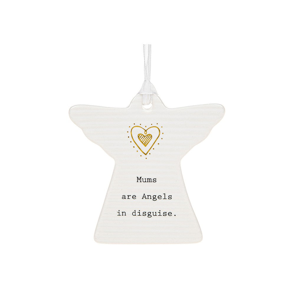 Thoughtful Words Mums Are Angels In Disguise Ceramic Angel Shaped Plaque