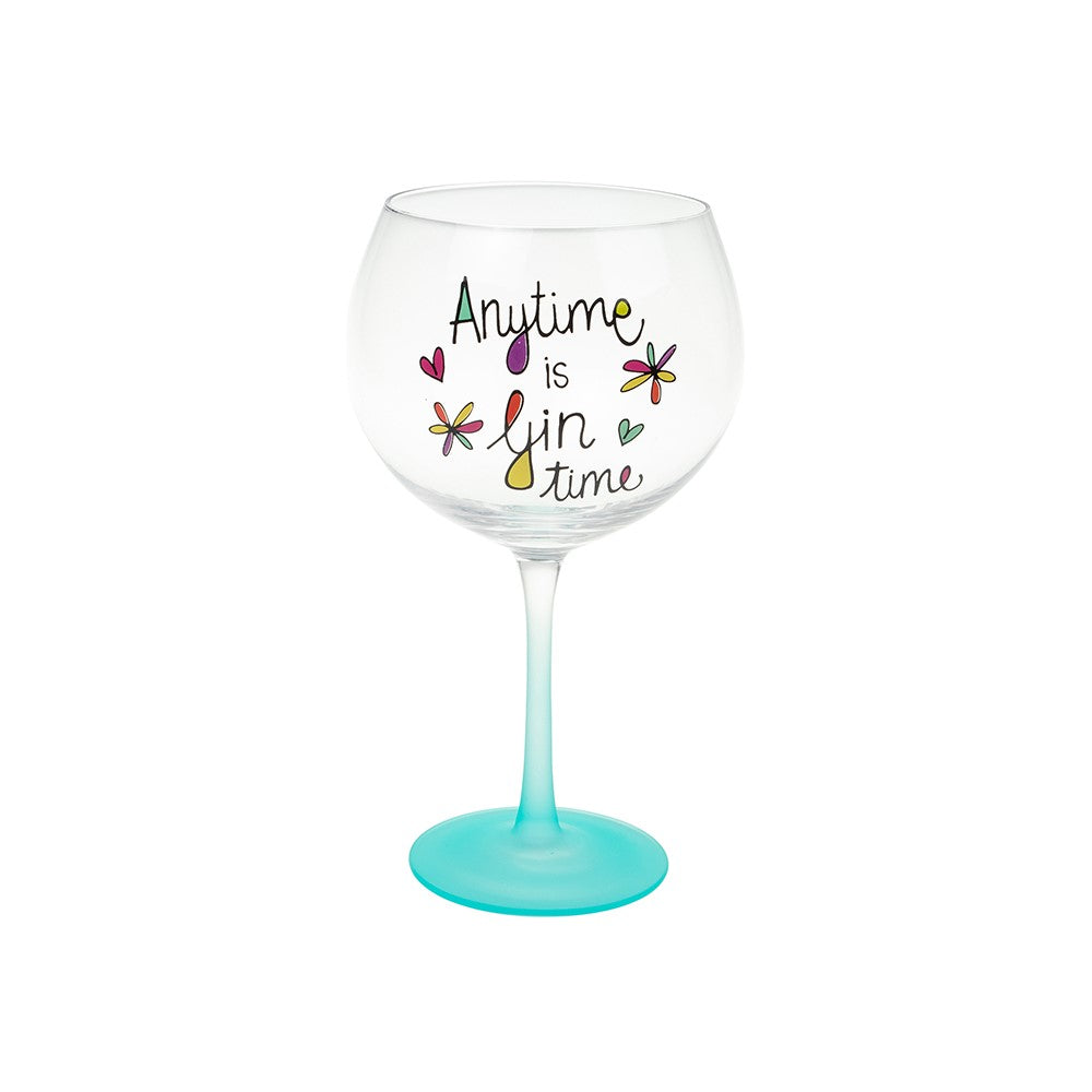Just Saying Anytime Is Gin Time Gin Glass In A Gift Box
