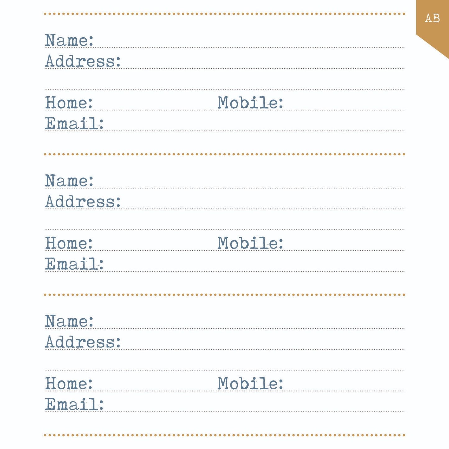 Gifted Stationery Bohemian Floral Address & Birthday Book