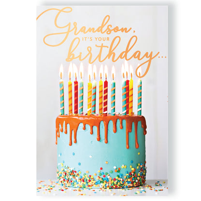 It's Your Birthday Grandson Musical Birthday Card Singing Happy Birthday To You Elijah