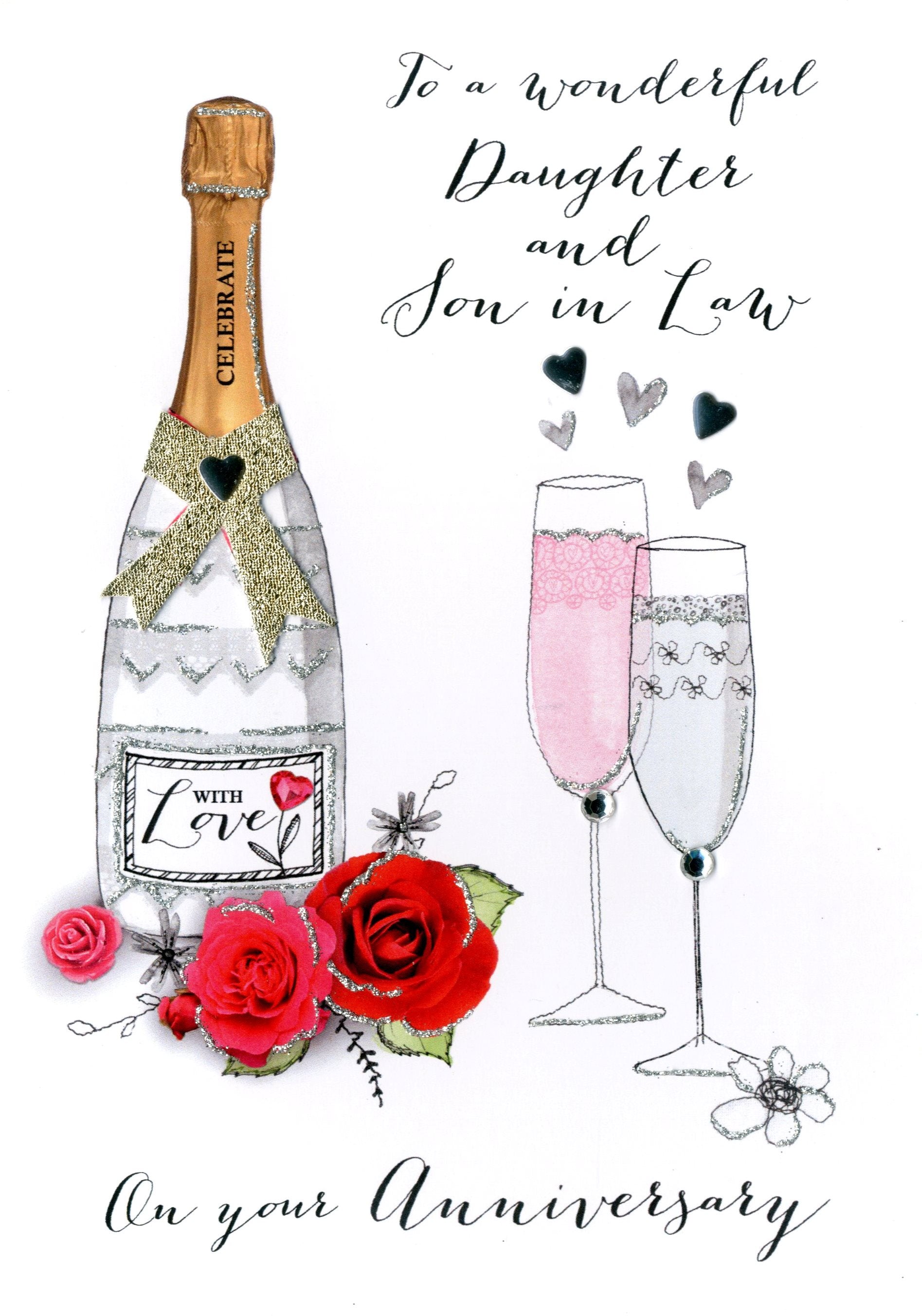 daughter-son-in-law-anniversary-greeting-card-love-kate-s for Free Printable Anniversary Cards For Daughter And Son In Law Daughter & Son-In-Law Anniversary Greeting Card – Love Kate's for Free Printable Anniversary Cards For Daughter And Son In Law