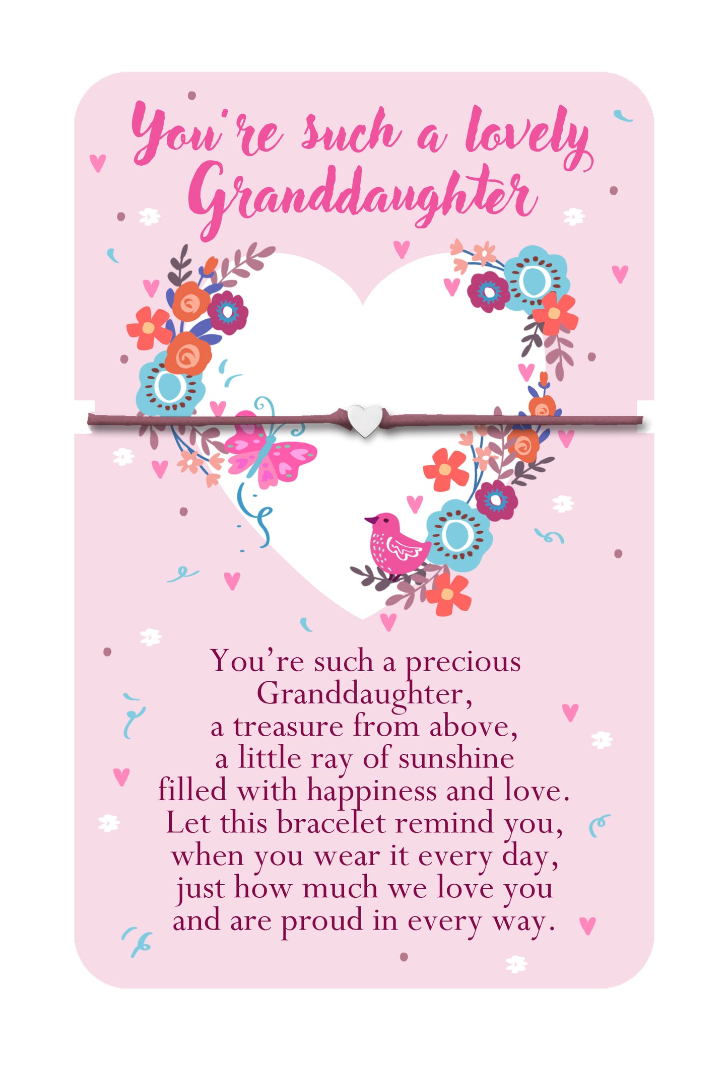 Such A Lovely Granddaughter Heartwarmers Bracelet With Charm