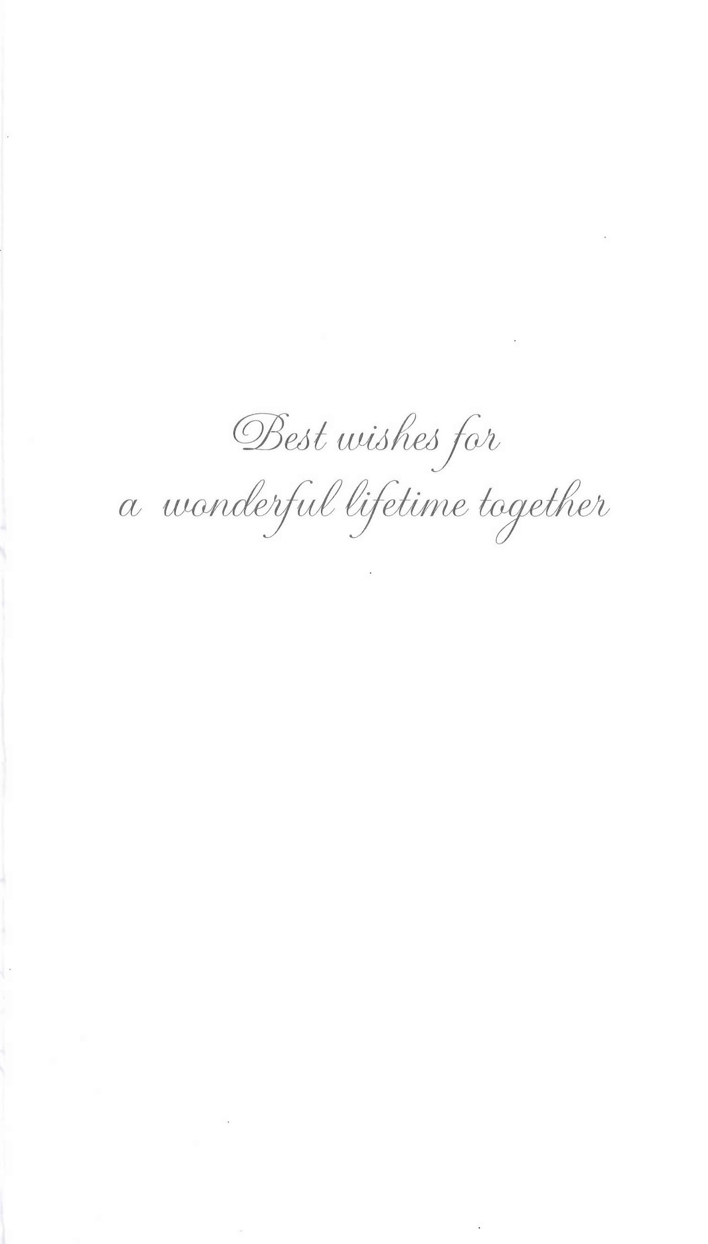Wedding Day Congratulations Luxury Champagne Greeting Card Hand-Finished Cards With Gold Wedding Car Simple Words