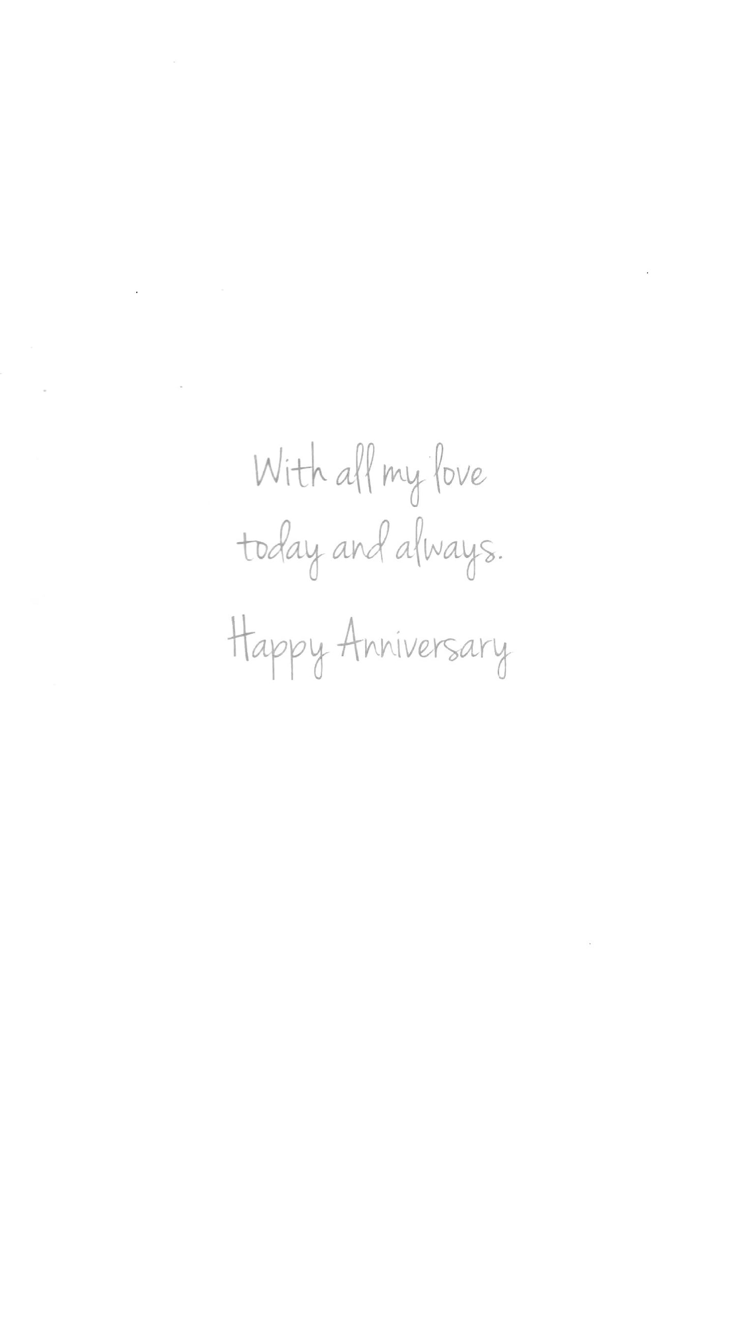 On Our Anniversary Luxury Champagne Greeting Card Hand-Finished Cards