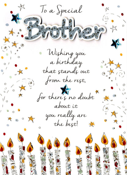 Special Brother Happy Birthday Greeting Card
