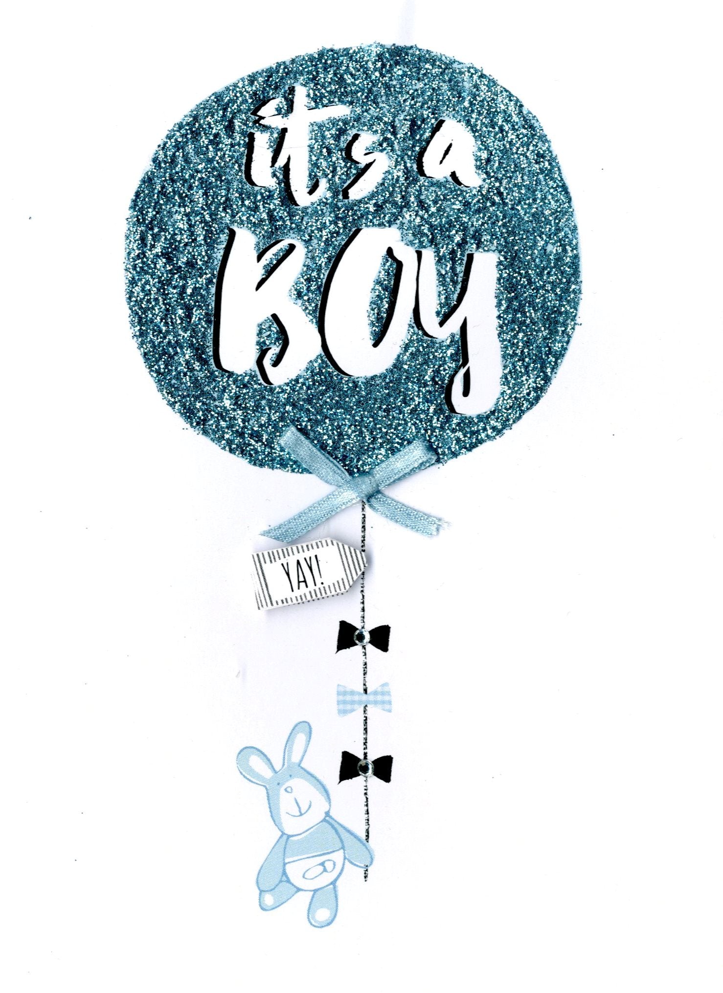 Glückwunschkarte Zur Geburt Aufschrift "Congratulations It's A Boy - View #6