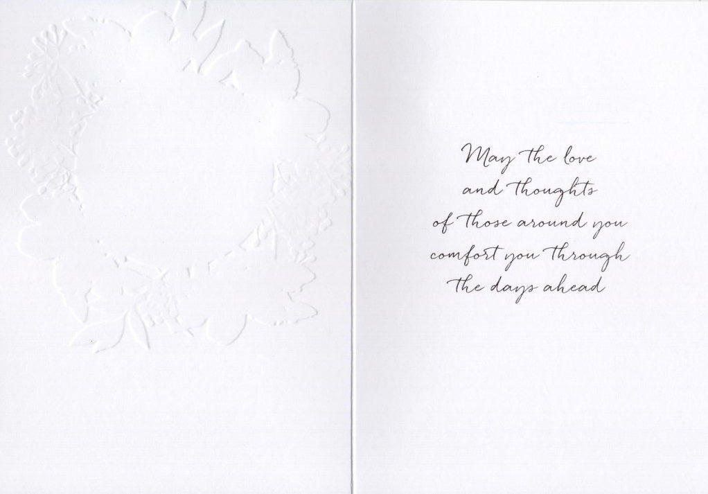 On The Loss Of Your Mum Gold Foiled Sympathy Greeting Card