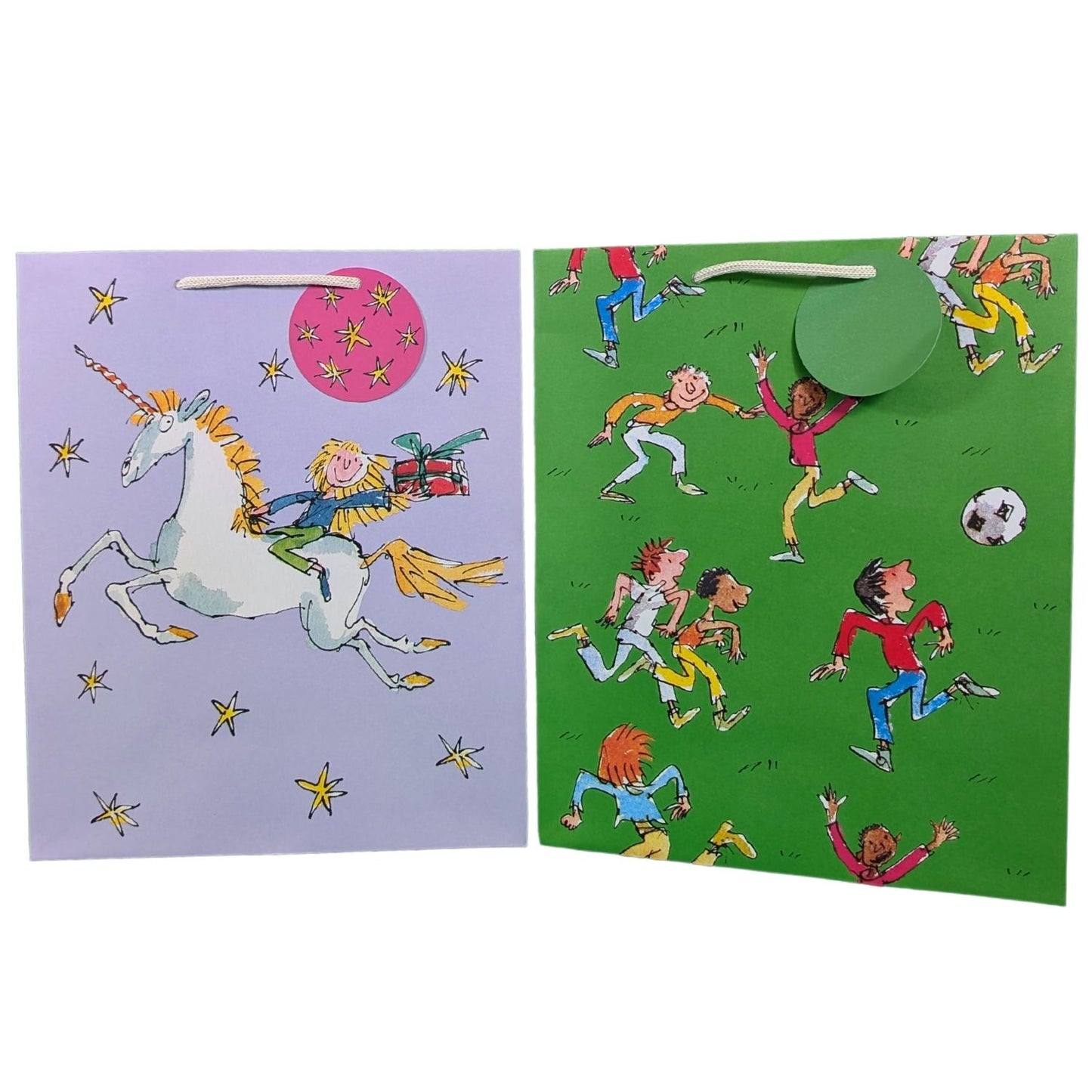 Quentin Blake Football Large Gift Bag Gift Wrapping Accessory