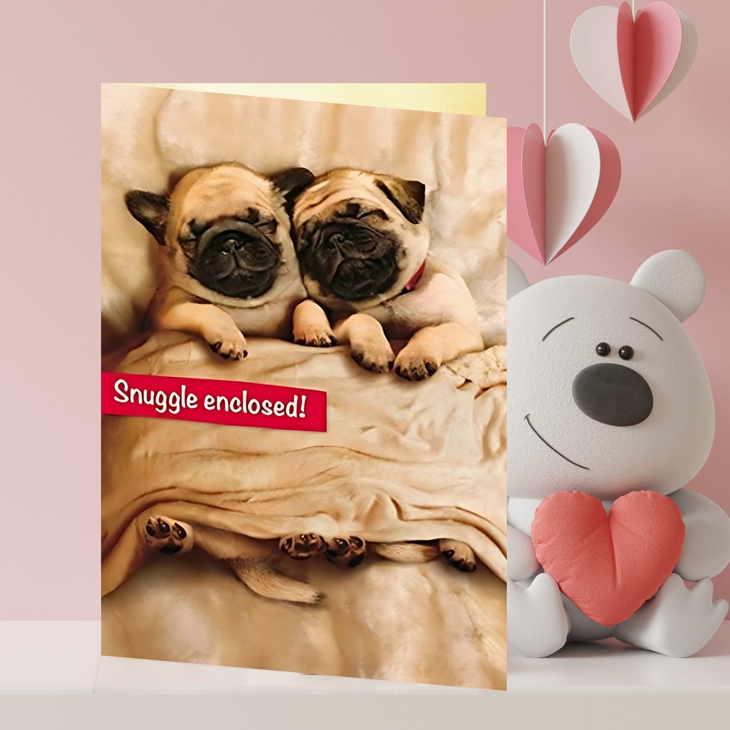 Avanti Husband Cute Pug Valentine's Day Card