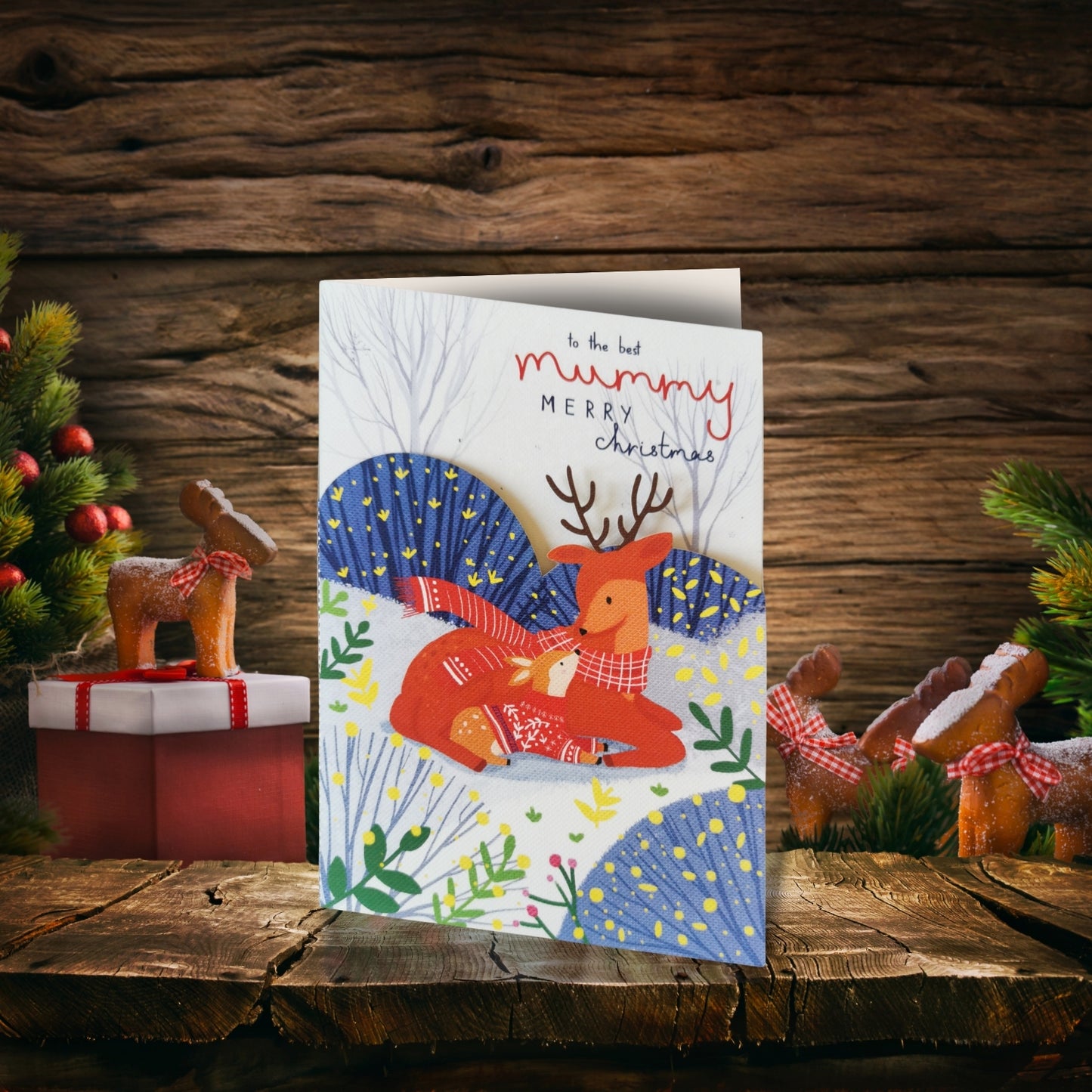 Paper Cut Art To The Best Mummy Laser Cut Christmas Greeting Card