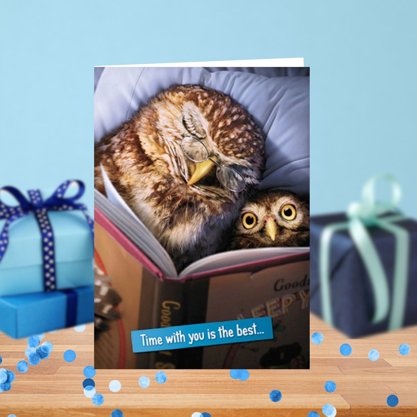 Avanti Owls Thanks Dad Cute Father's Day Greeting Card