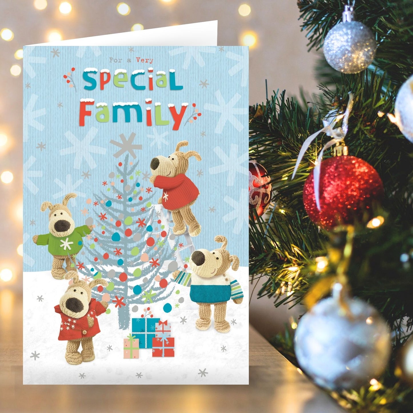 Boofle For A Very Special Family Christmas Card Xmas Tree Cute Greeting Cards