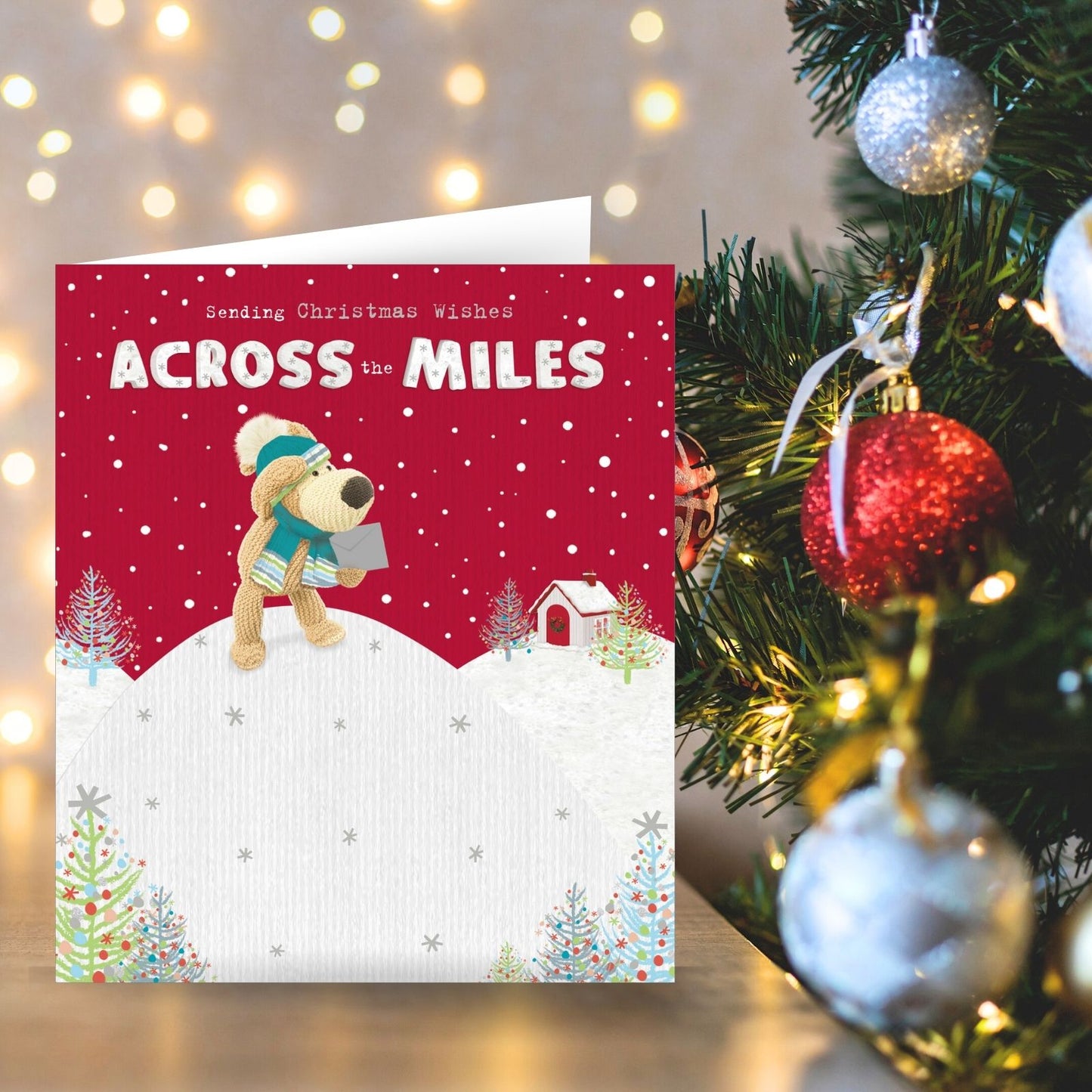 Boofle Across The Miles Christmas Card Snowy Wishes Cute Xmas Greeting Cards