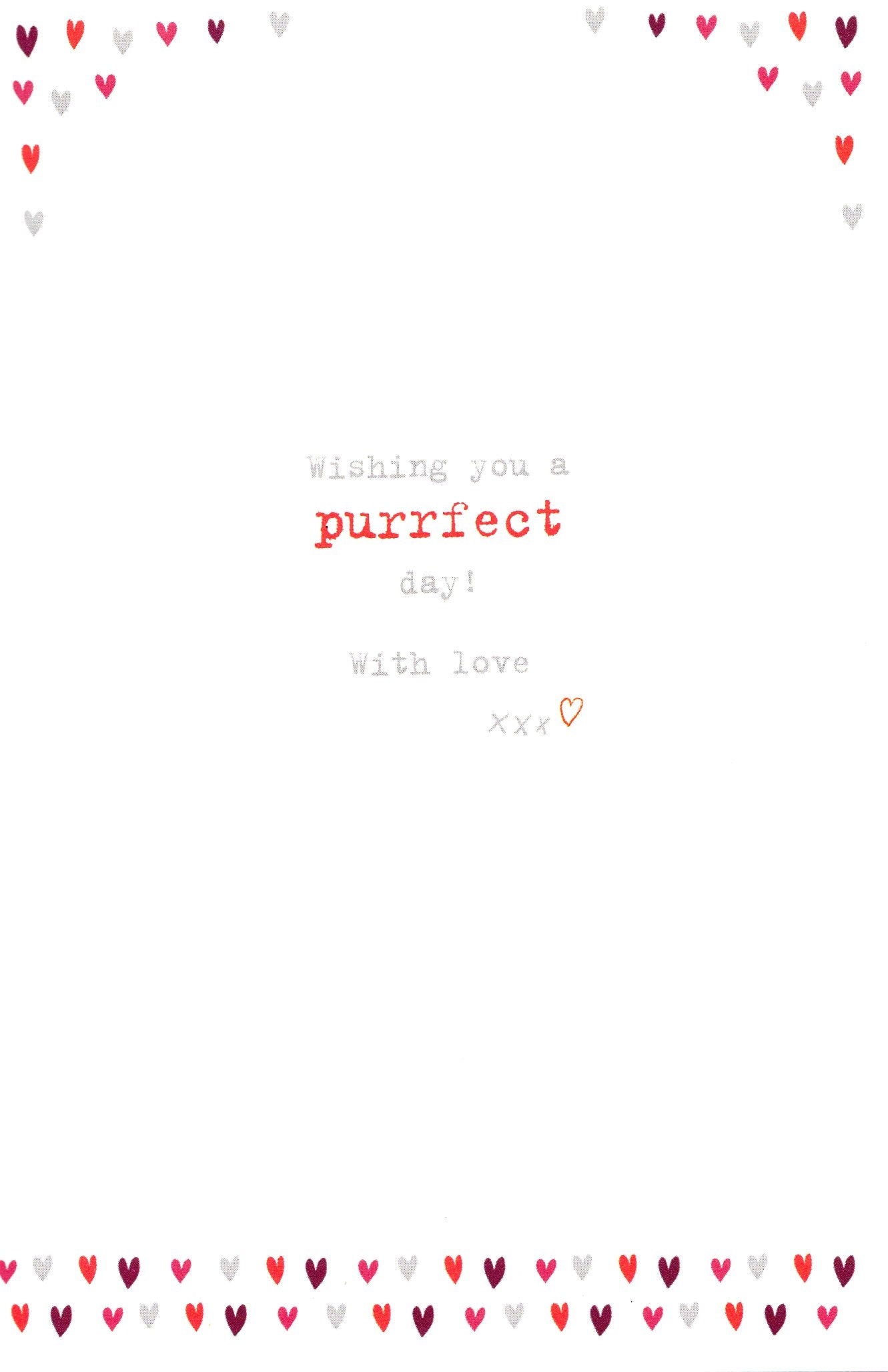 Boofle Valentine's Card From Your Lovely Cat Cute Greeting Card