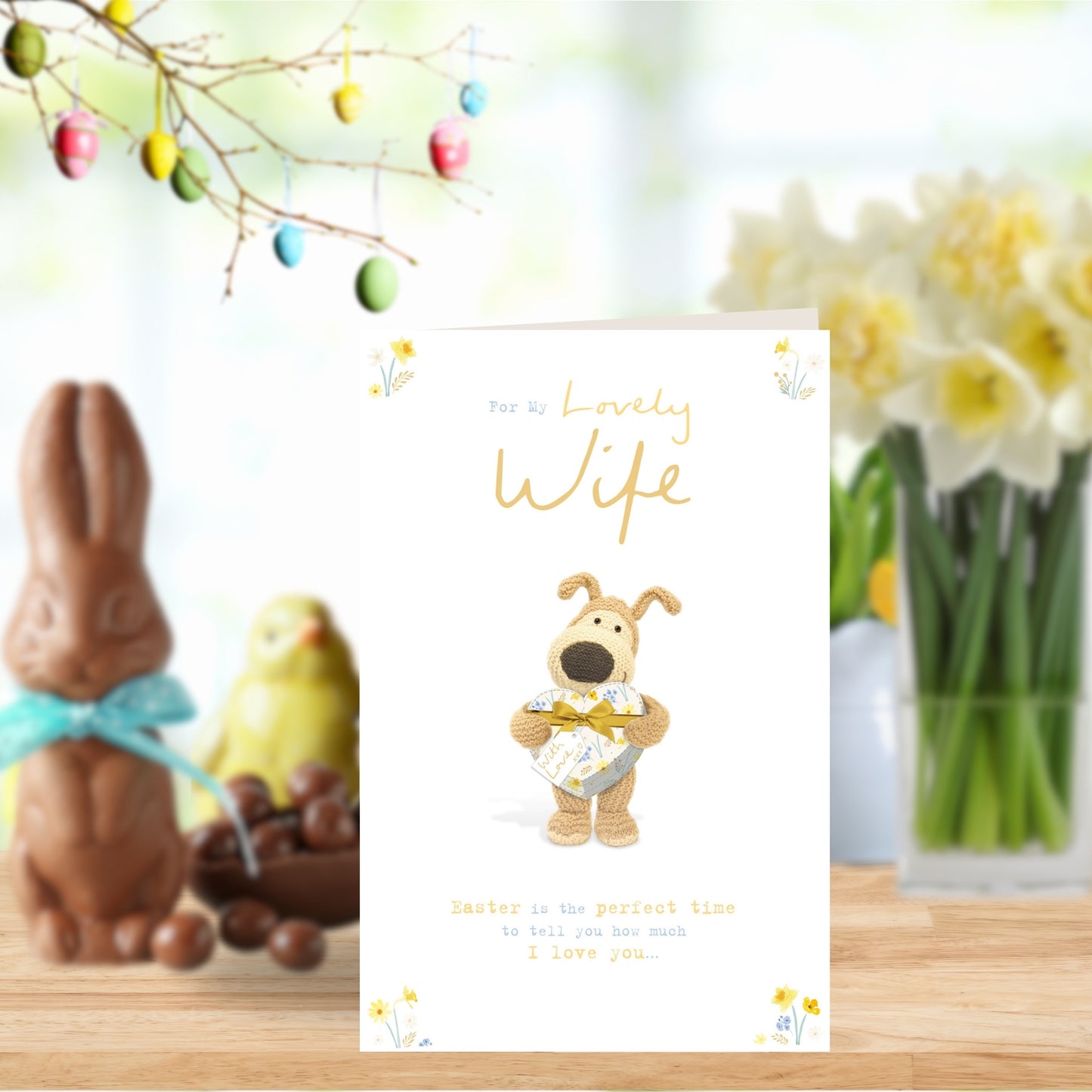 Boofle For My Lovely Wife Easter Greeting Card