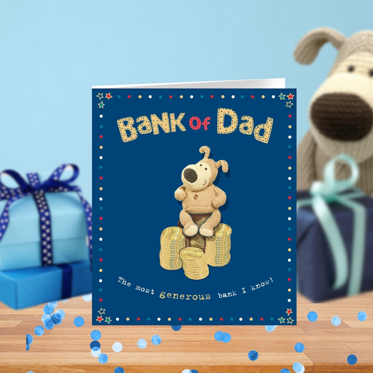 Boofle Bank Of Dad Most Generous Bank Father's Day Card