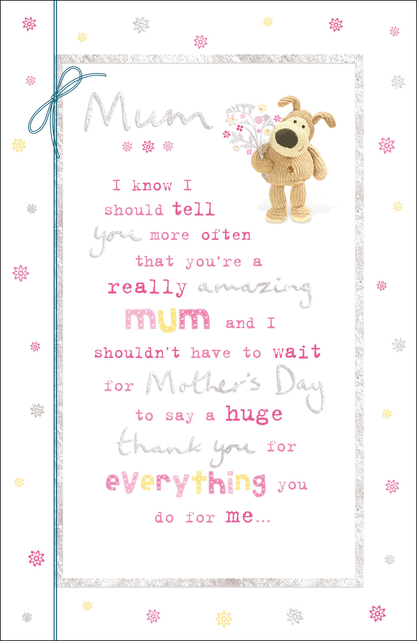 Boofle Mum Huge Thank You Mother's Day Greeting Card – Love Kate's