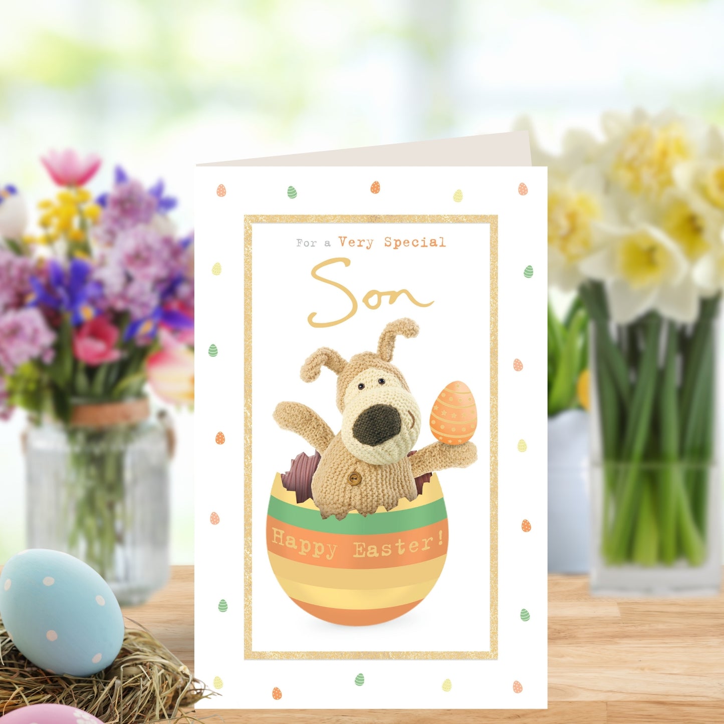 Boofle Very Special Son Happy Easter Greeting Card