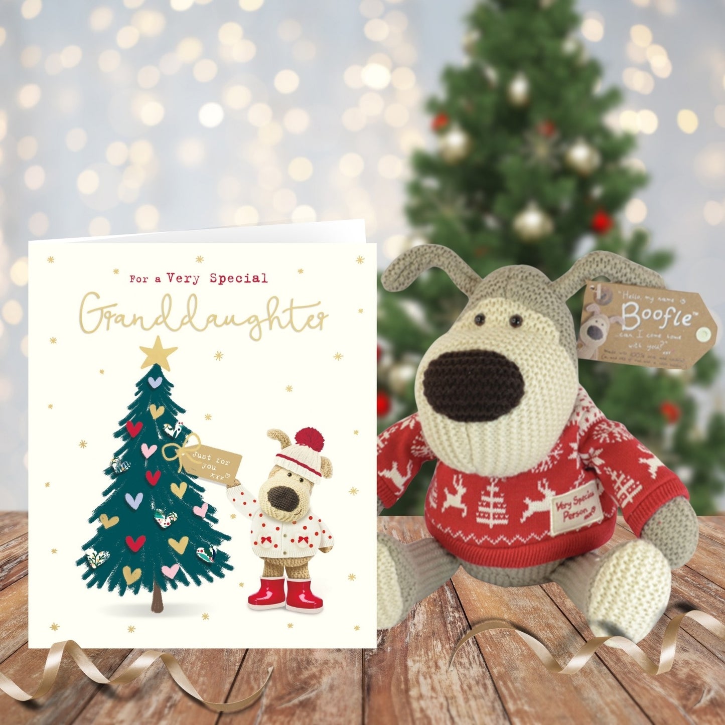 Boofle Very Special Granddaughter Just For You Cute Christmas Greeting Card