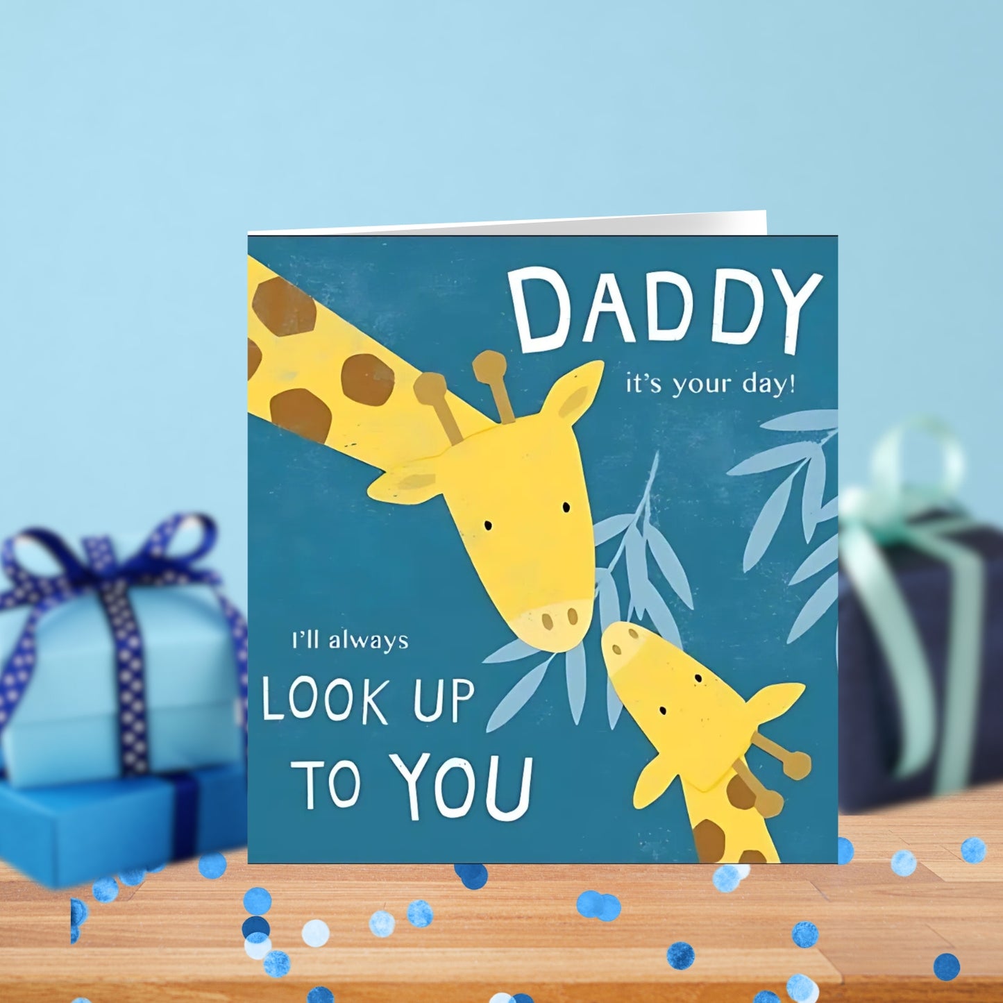 Cute Daddy Look Up To You Happy Father's Day Greeting Card