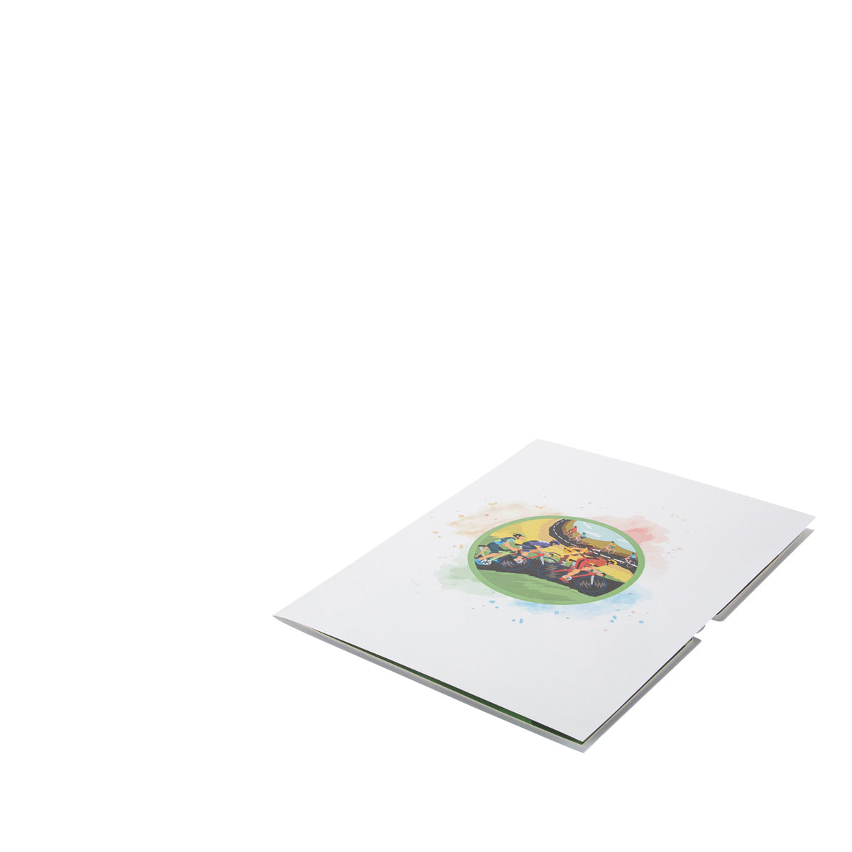Cycling Racing Bikes Pop Up Greeting Card