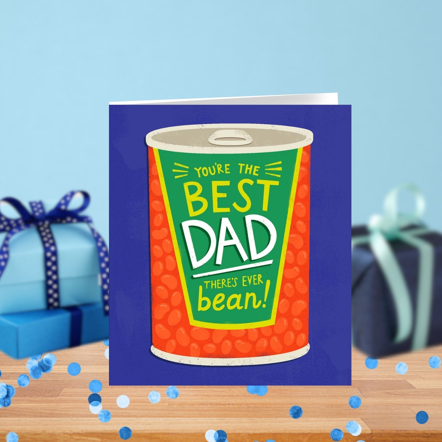 You're The Best Dad Ever Bean! Funny Father's Day Card Greeting