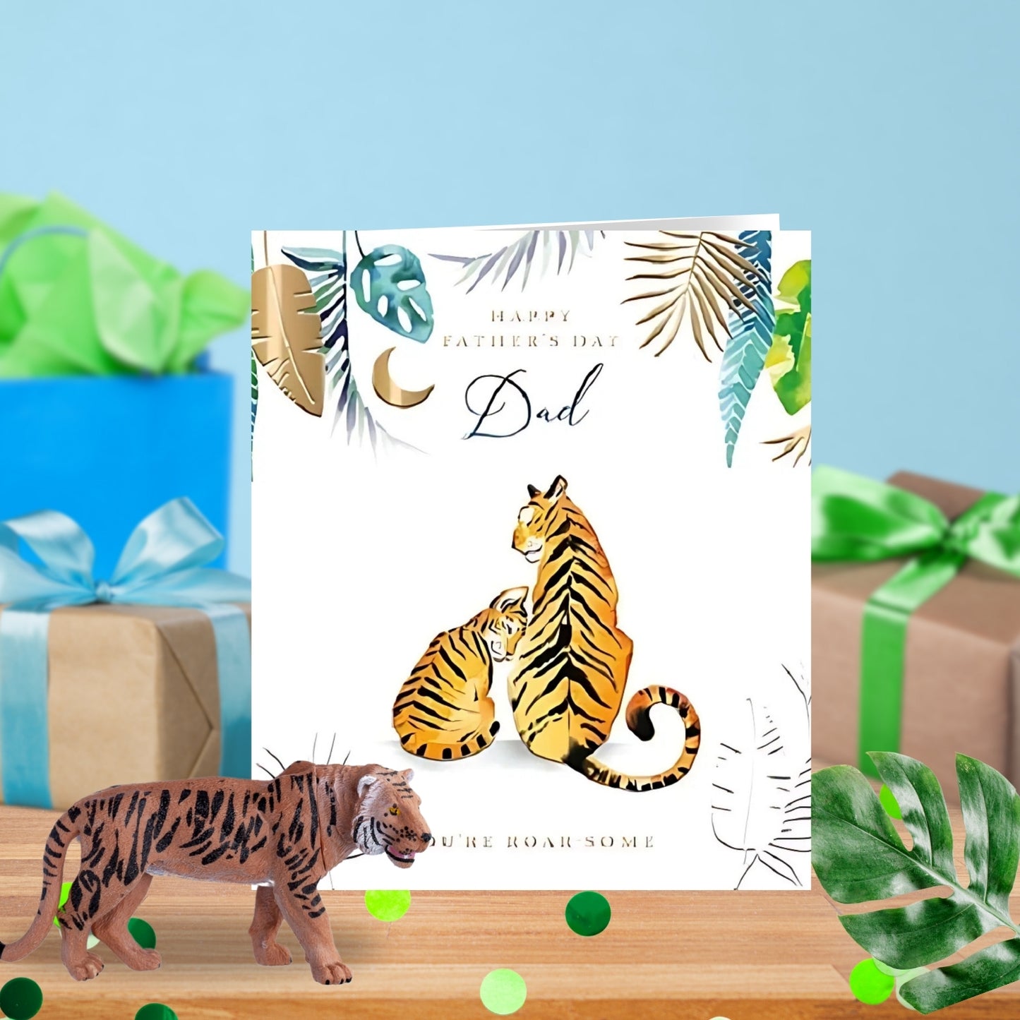 Roar-Some Dad Tiger & Cub Father's Day Card