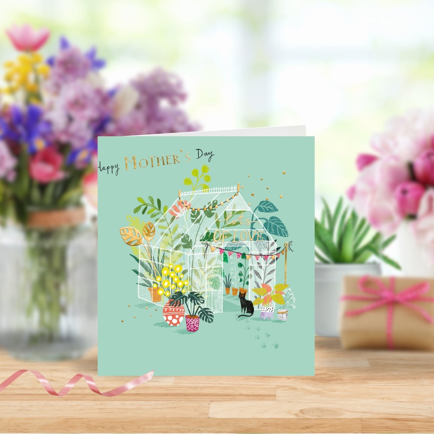 Happy Mother's Day Greenhouse Foiled Mother's Day Card