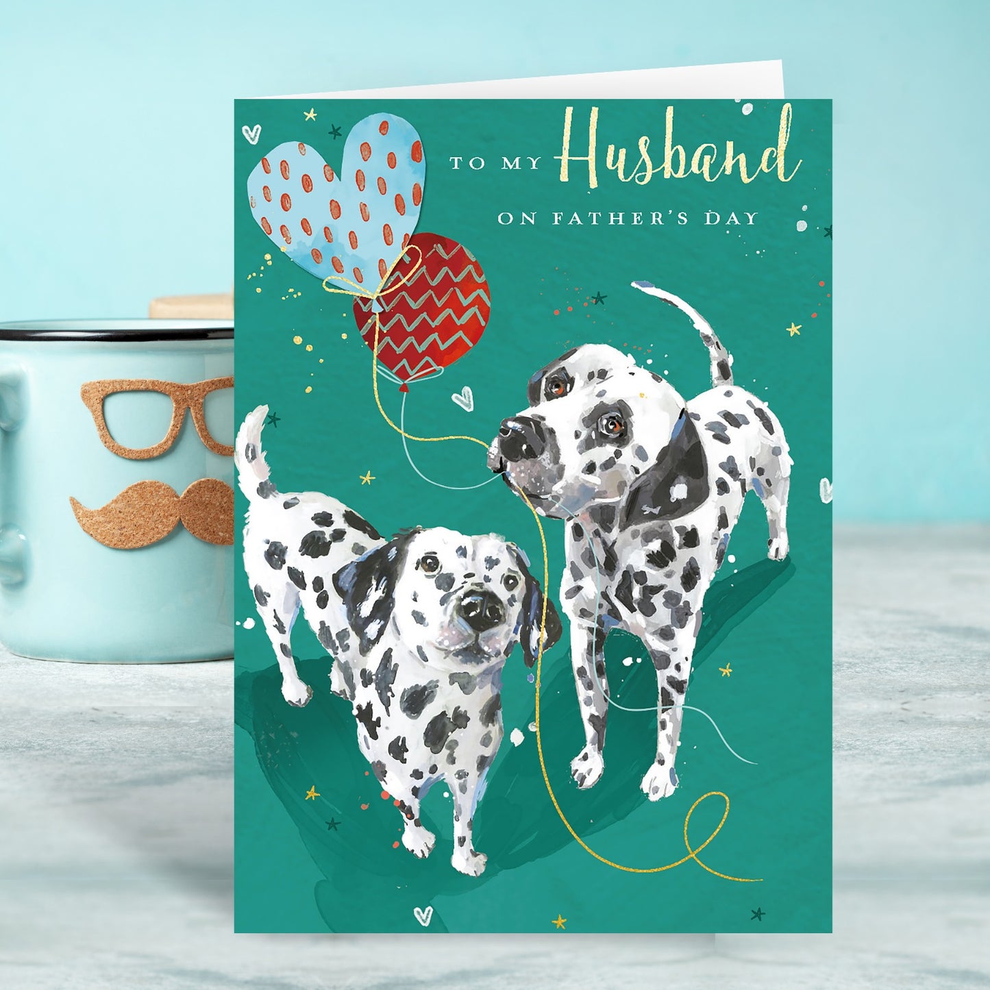To My Husband Pawsome Dad Father's Day Card Artistic Greeting Card