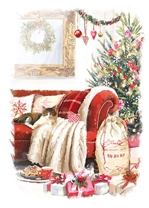 Box Of 24 Assorted Christmas Cards Traditional Cosy Xmas Card Boxes