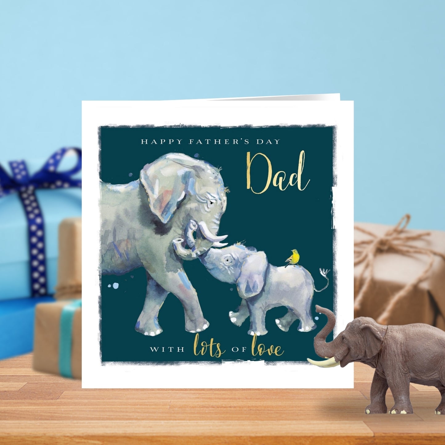 Happy Father's Day Dad Elephants Father's Day Card