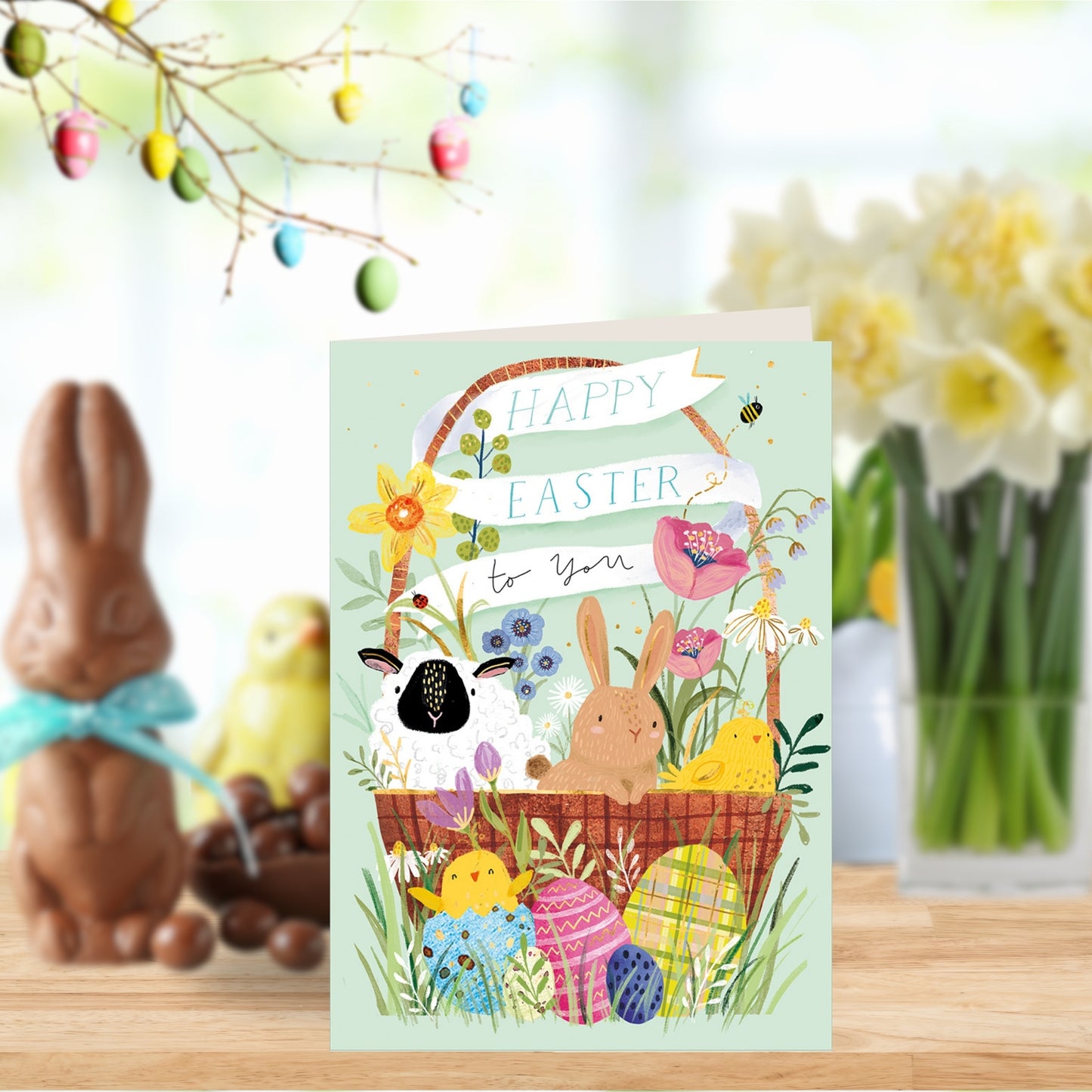 Happy Easter To You Easter Basket Easter Card
