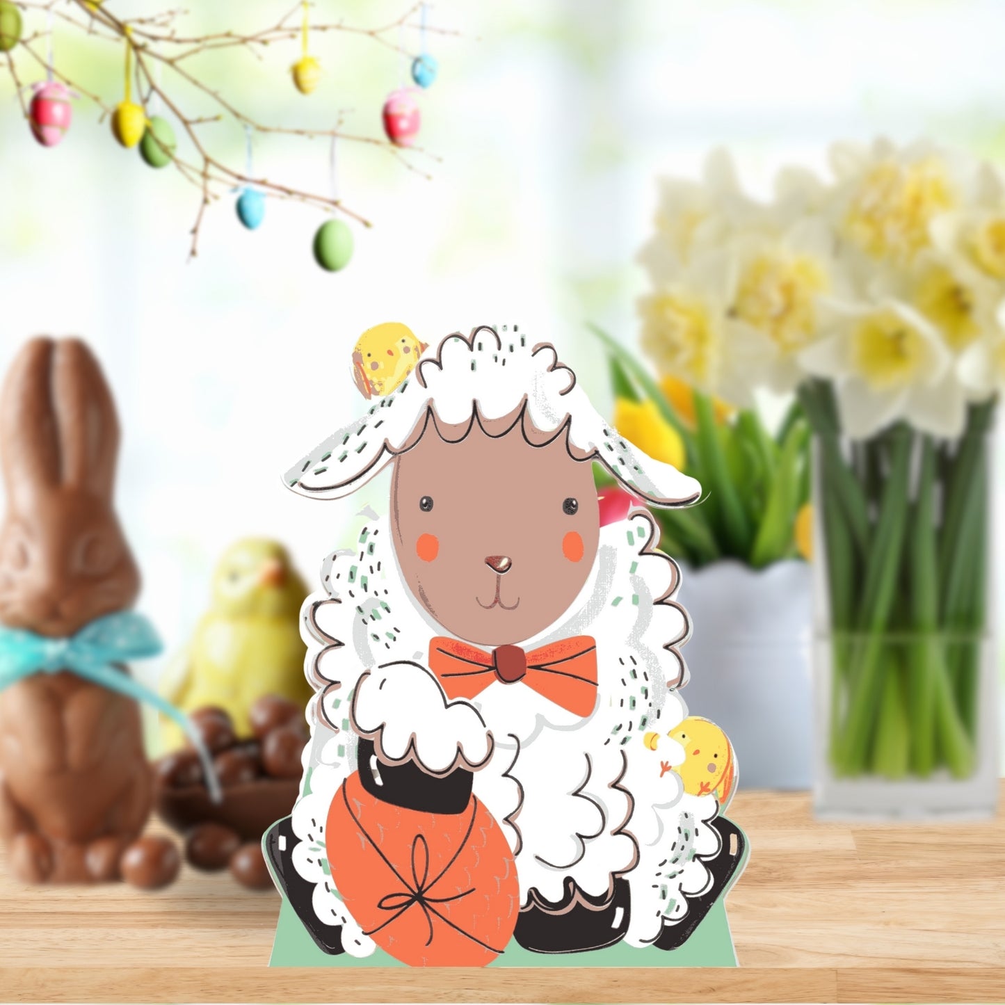 Pack of 4 Easter Cards Cute Mini Happy Easter Greeting Card Packs