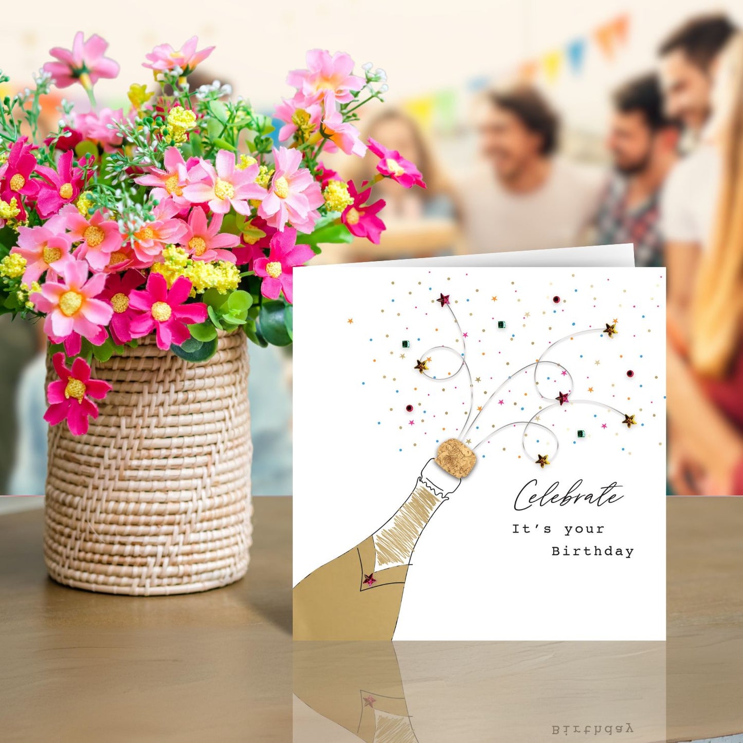 Celebrate It's Your Birthday Pop-Tastic Fun! Birthday Hand-Finished Greeting Card