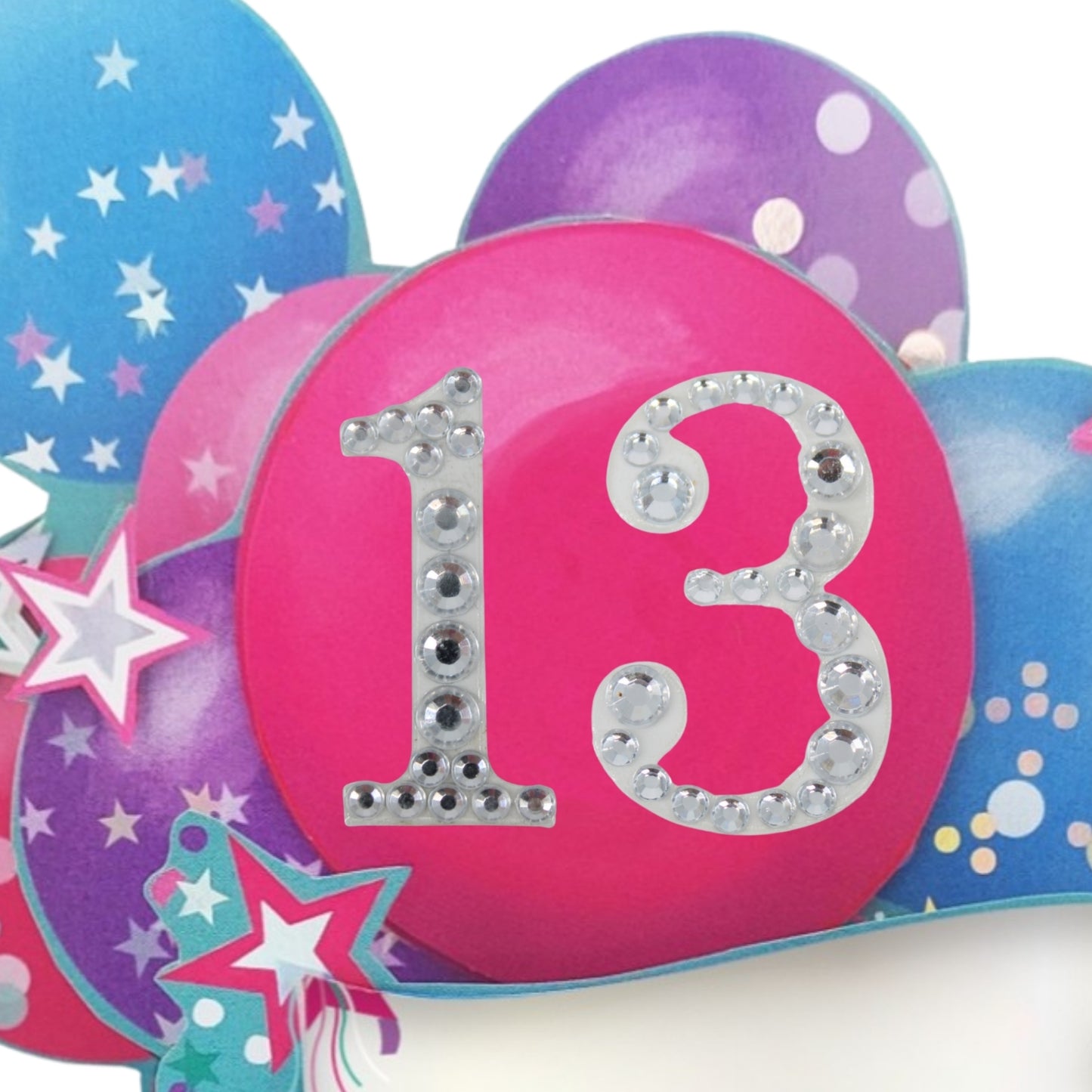 Age 13 Diamante Numbers For Birthday Clever Cubes