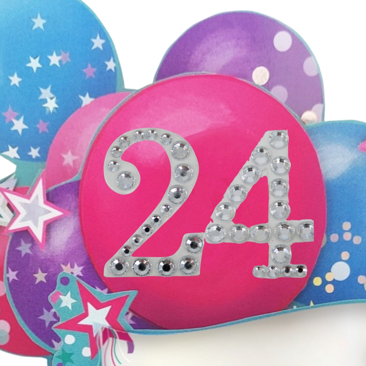 Age 24 Diamante Numbers For Birthday Clever Cubes