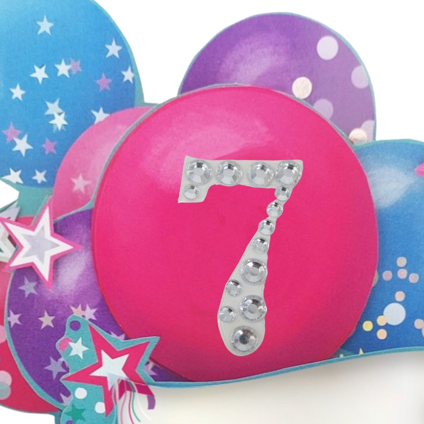 Age 7 Diamante Numbers For Birthday Clever Cubes
