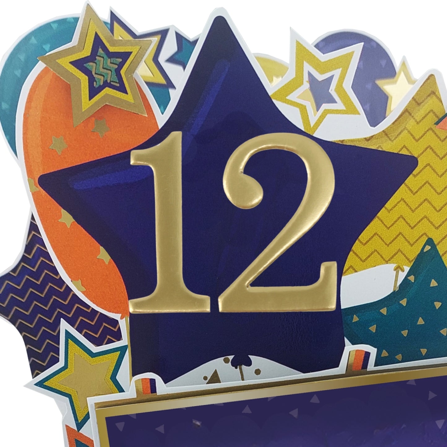 Age 12 Gold Numbers For Birthday Clever Cubes