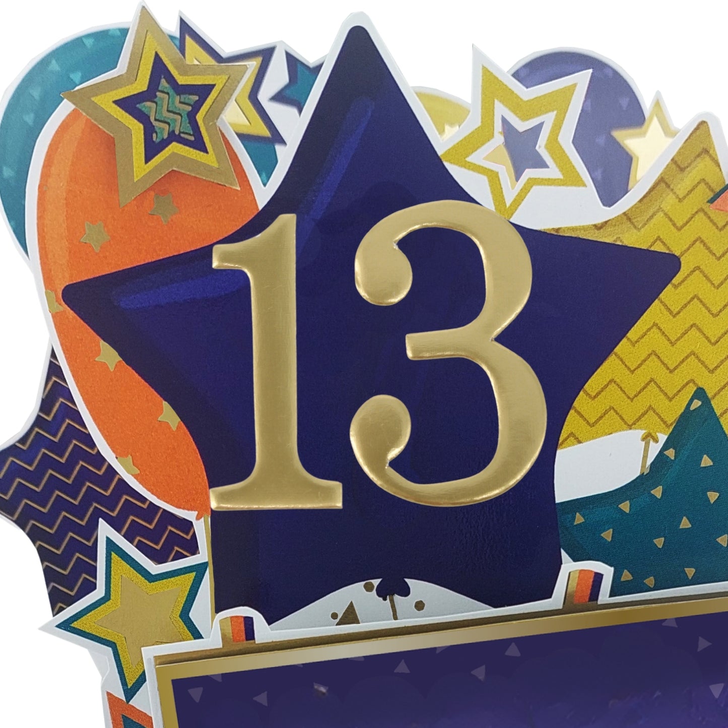 Age 13 Gold Numbers For Birthday Clever Cubes