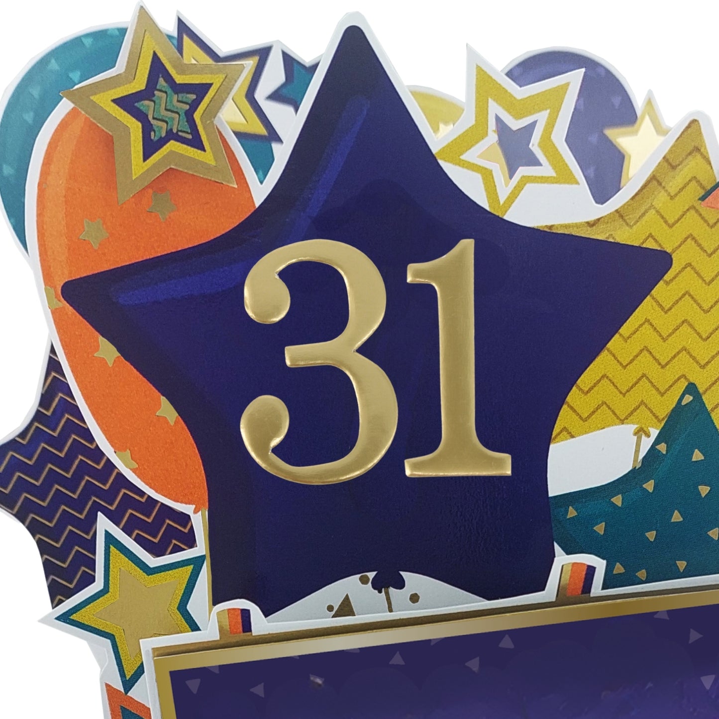 Age 31 Gold Numbers For Birthday Clever Cubes