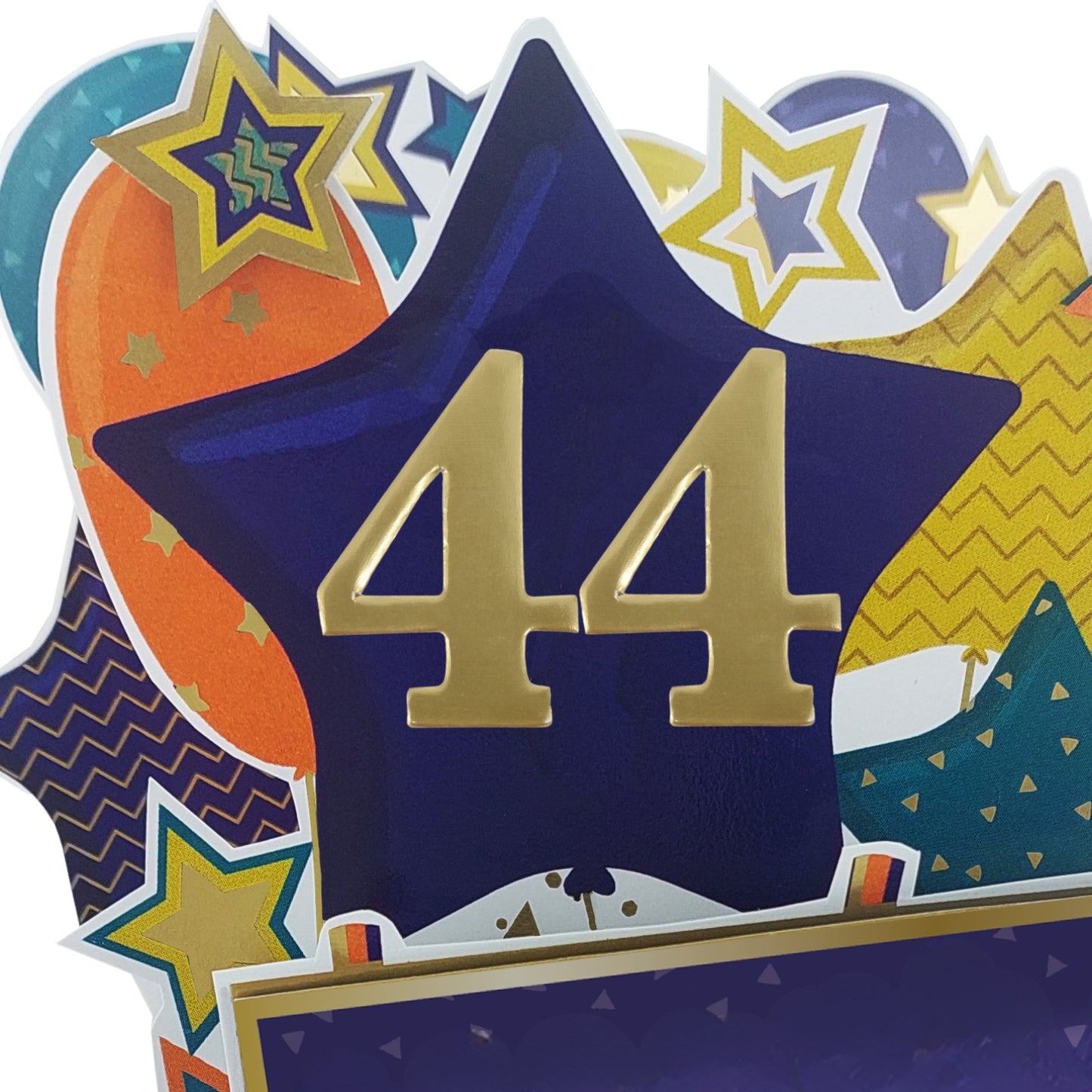 Age 44 Gold Numbers For Birthday Clever Cubes