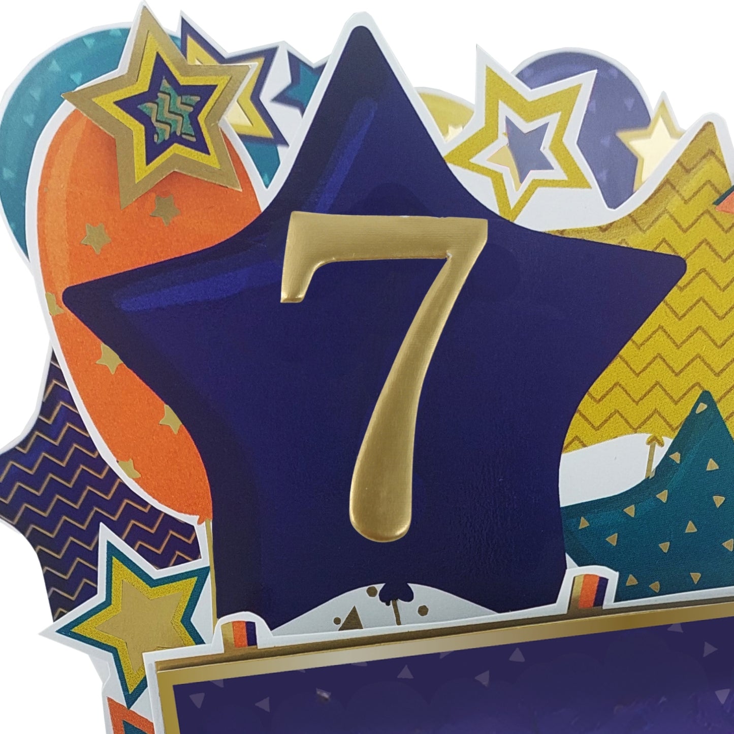 Age 7 Gold Numbers For Birthday Clever Cubes
