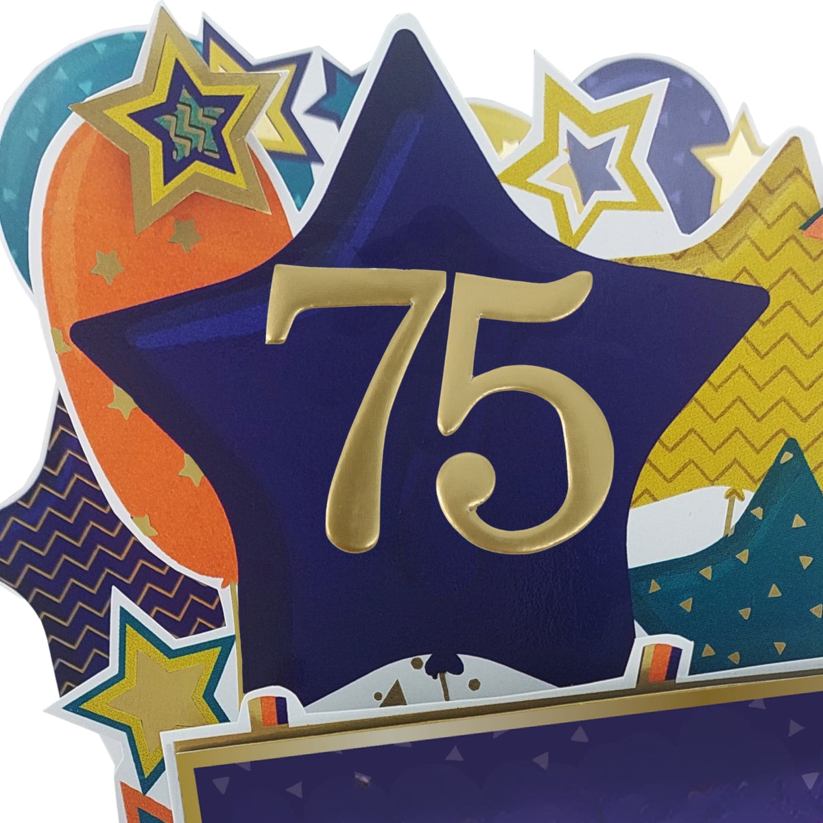 Age 75 Gold Numbers For Birthday Clever Cubes