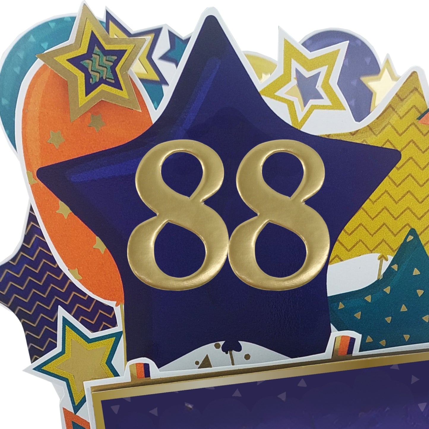 Age 88 Gold Numbers For Birthday Clever Cubes