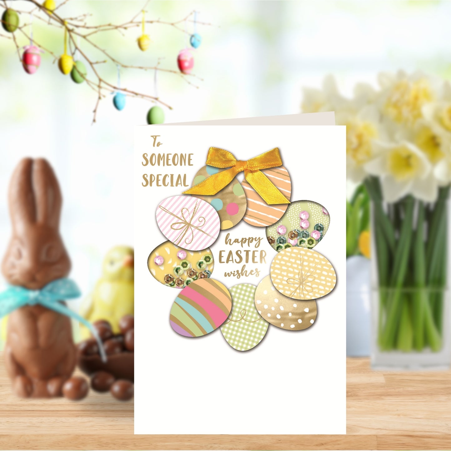 Someone Special Easter Wishes Hand-Finished Easter Card