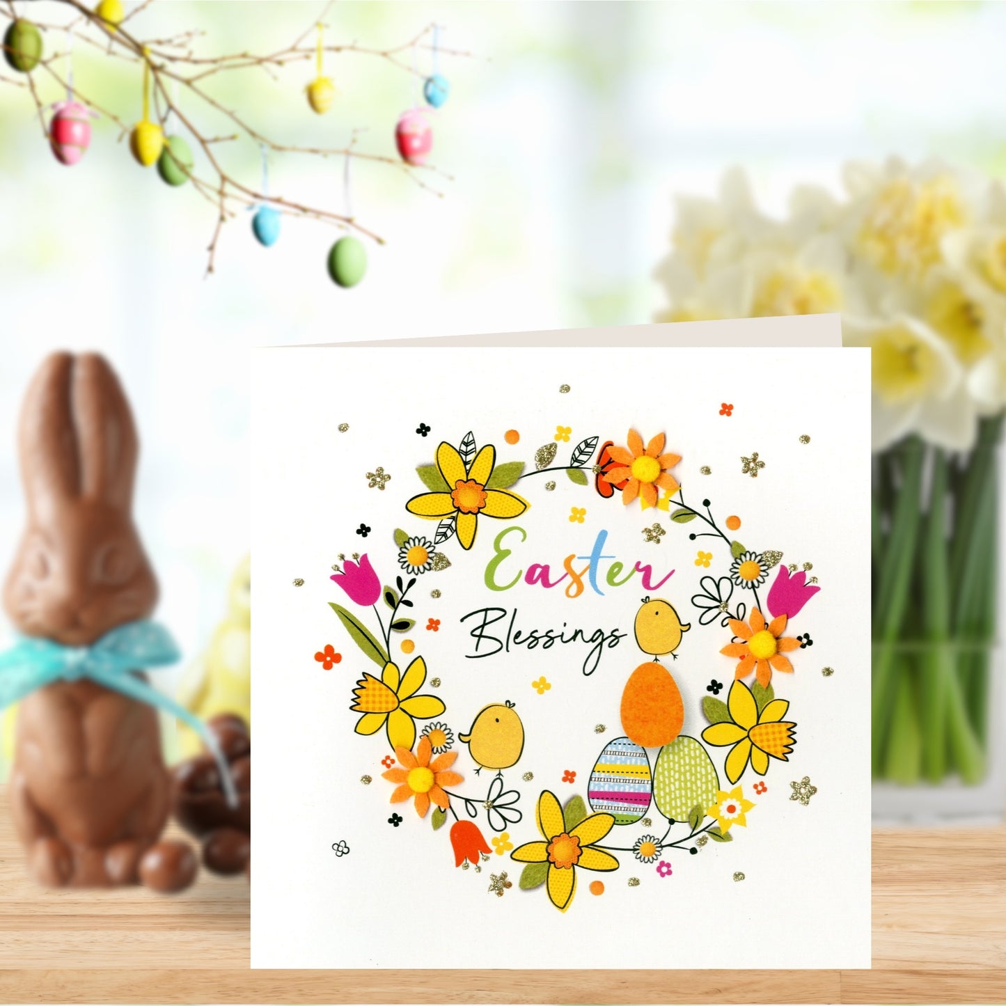Hand-Finished With Love Easter Greeting Card