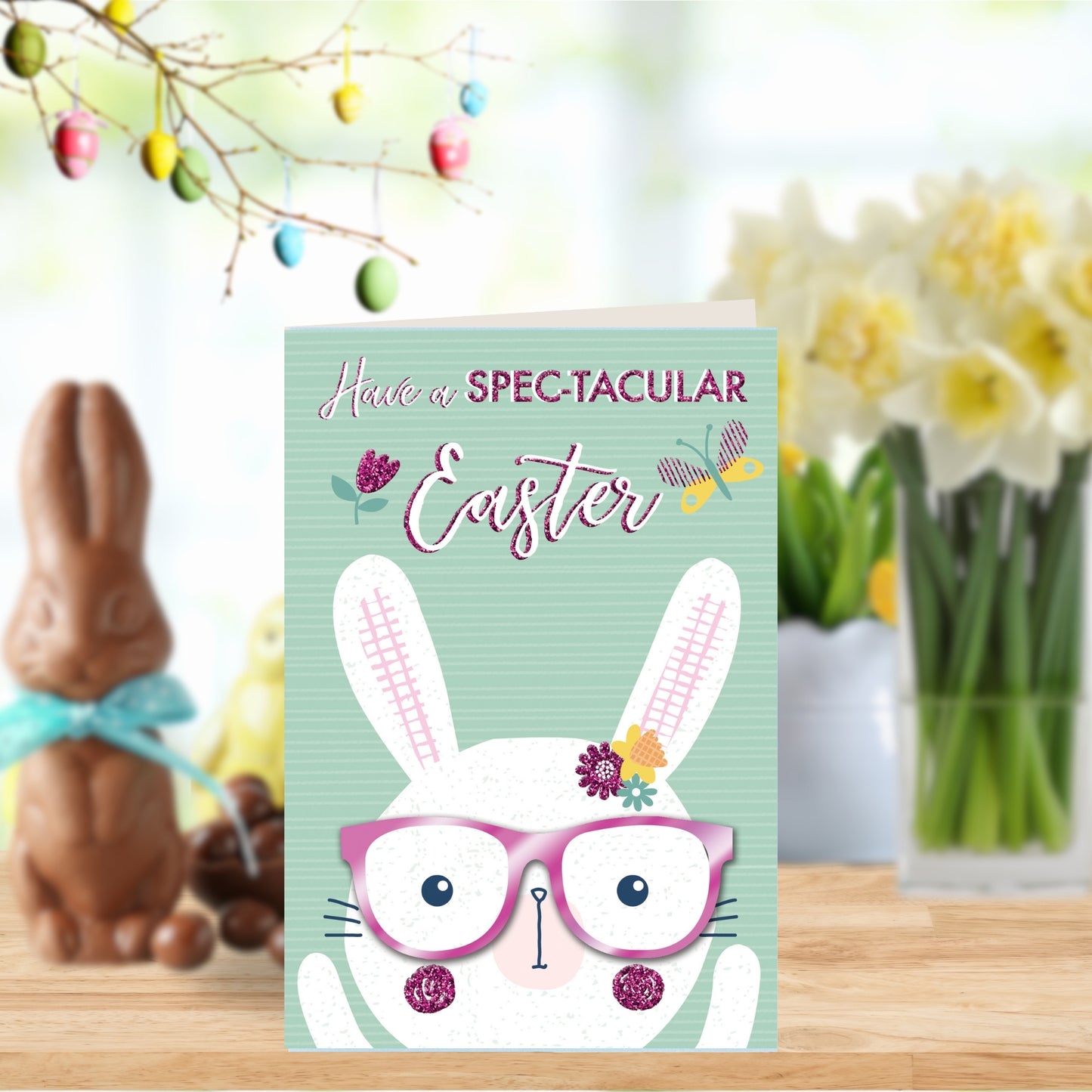 Have A Spec-Tacular Easter Card Cute Hello You Embellished Card