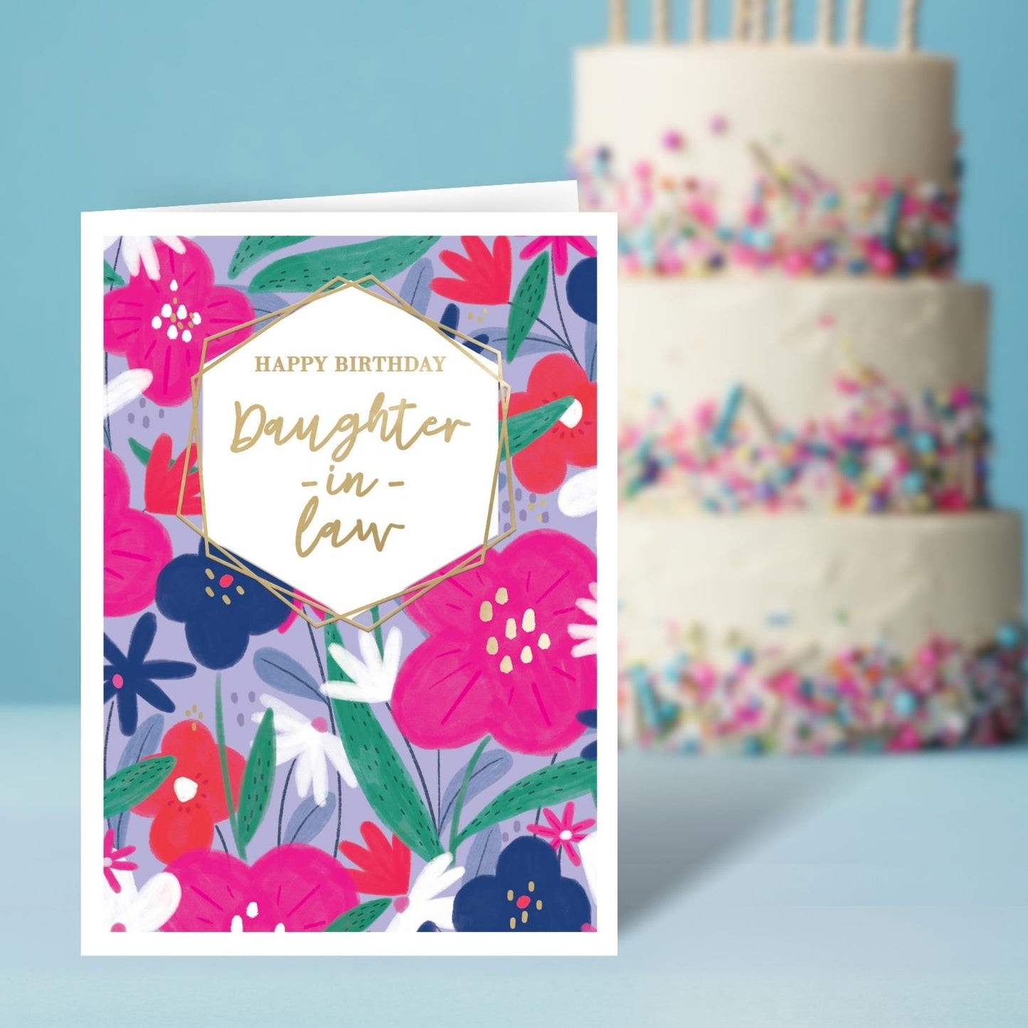 Happy Birthday Daughter-In-Law Golden Blooms Galore! Contemporary Birthday Card