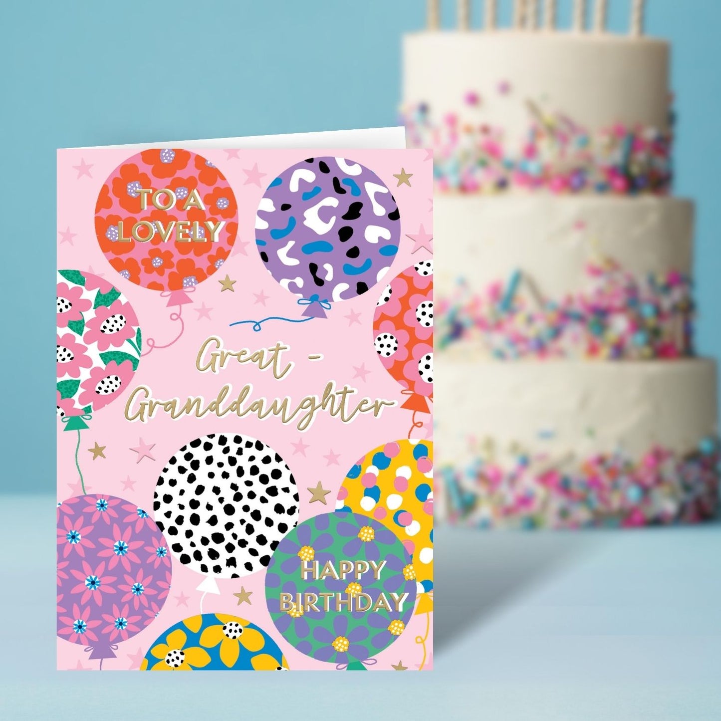 A Lovely Great-Granddaughter Fun-Filled Fiesta! Contemporary Birthday Card